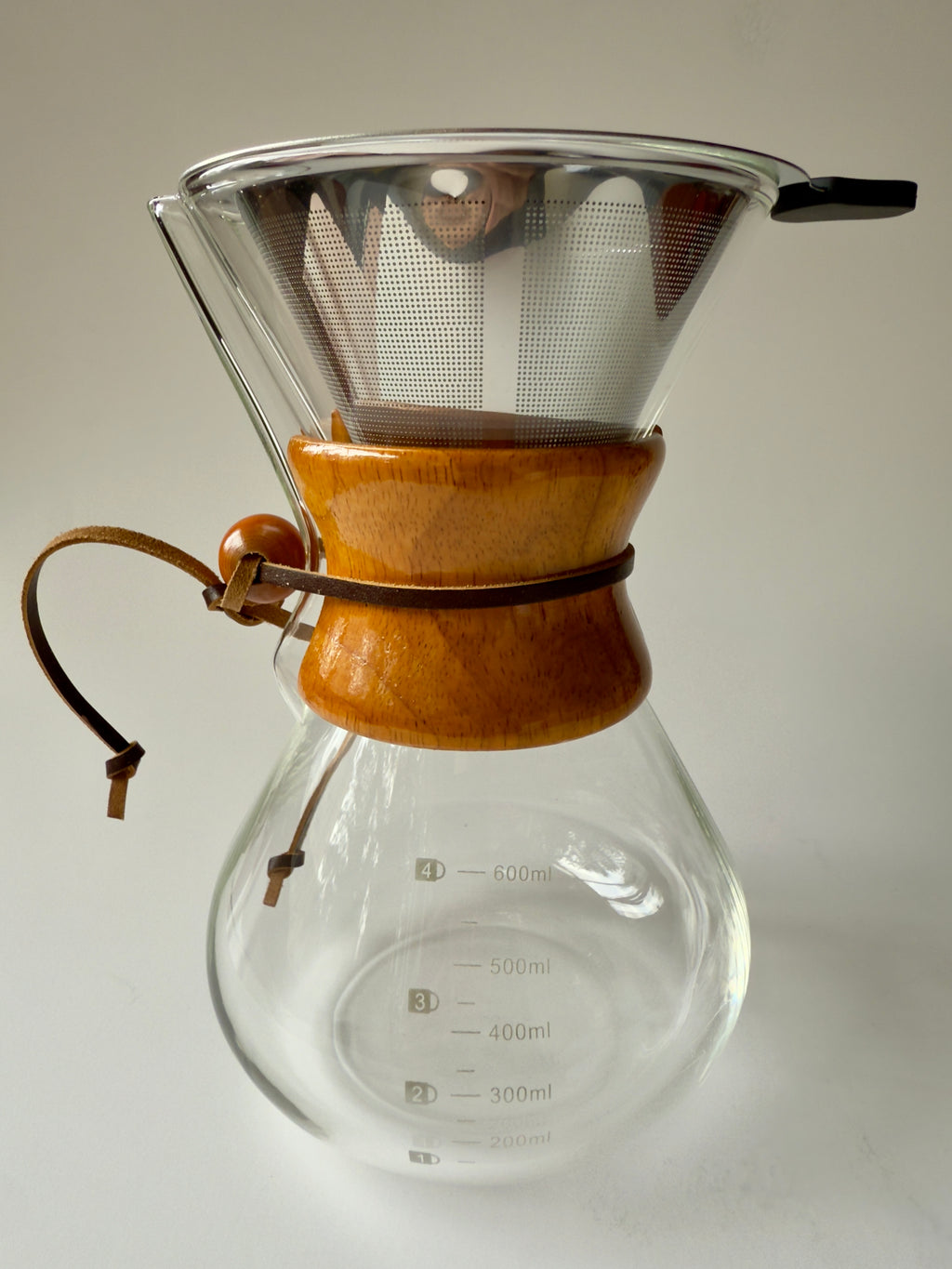 Chemex 600 ml con filtro de acero inoxidable