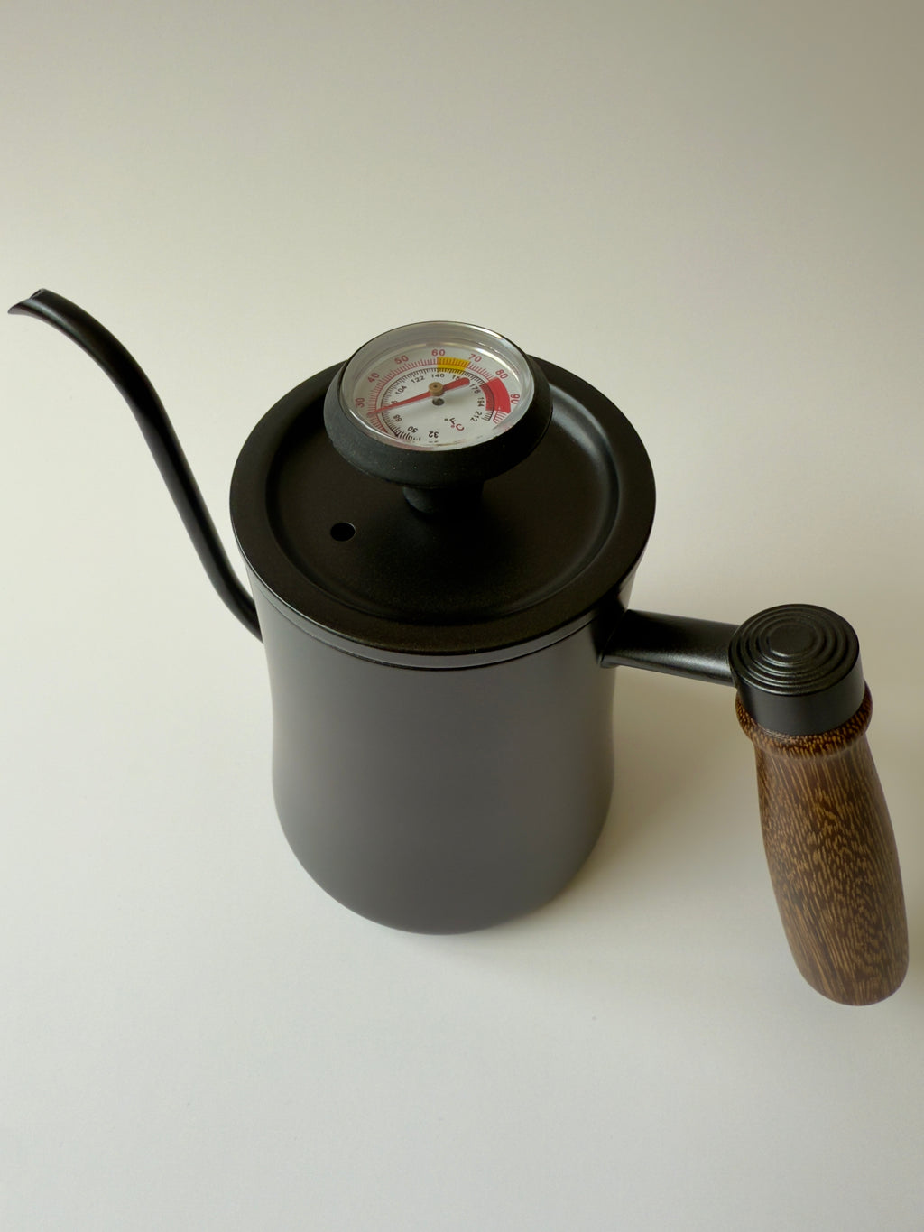 Jarra Cuello de Ganso 500 ml con Mango de Madera y Termómetro Incorporado